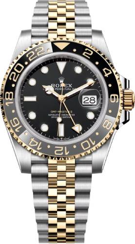 Rolex GMT-Master II Yellow Gold/Steel Black Dial Jubilee Bracelet - 126713GRNR - 2024