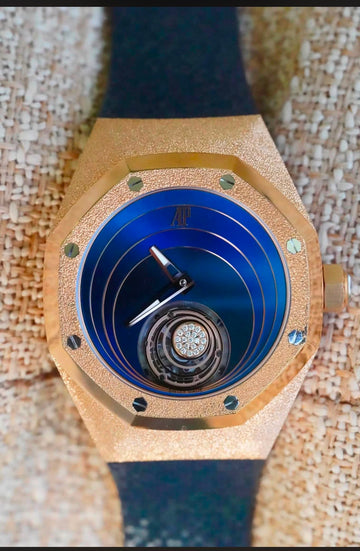 Audemars Piguet Royal Oak Concept Frosted Gold Flying Tourbillon 38.5mm Blue Dial - 26630OR.GG.D326CR.01 - 2021
