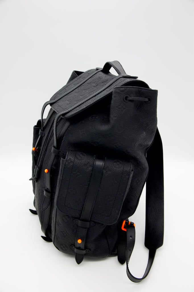Louis Vuitton Christopher Monogram Taurillon Leather MM backpack bag