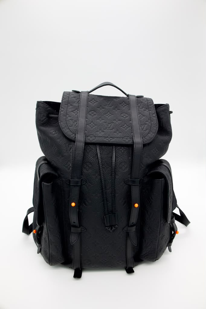 Louis Vuitton Christopher Monogram Taurillon Leather MM backpack bag