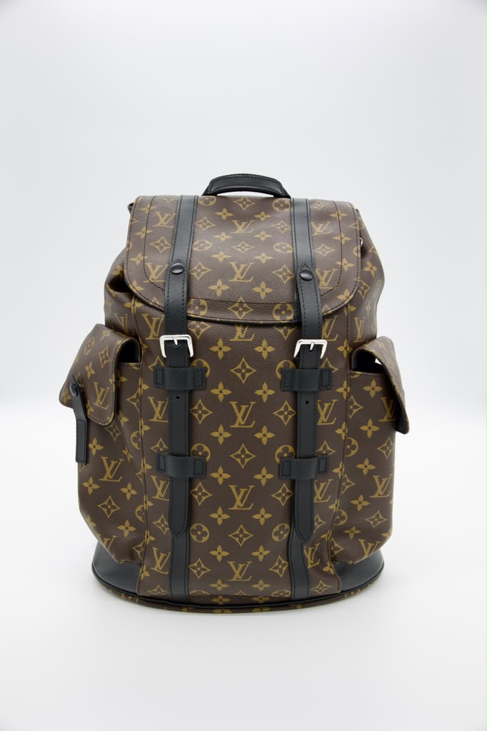 Louis Vuitton MM Monogram Macassar Christopher backpack Pre-Owned Bag