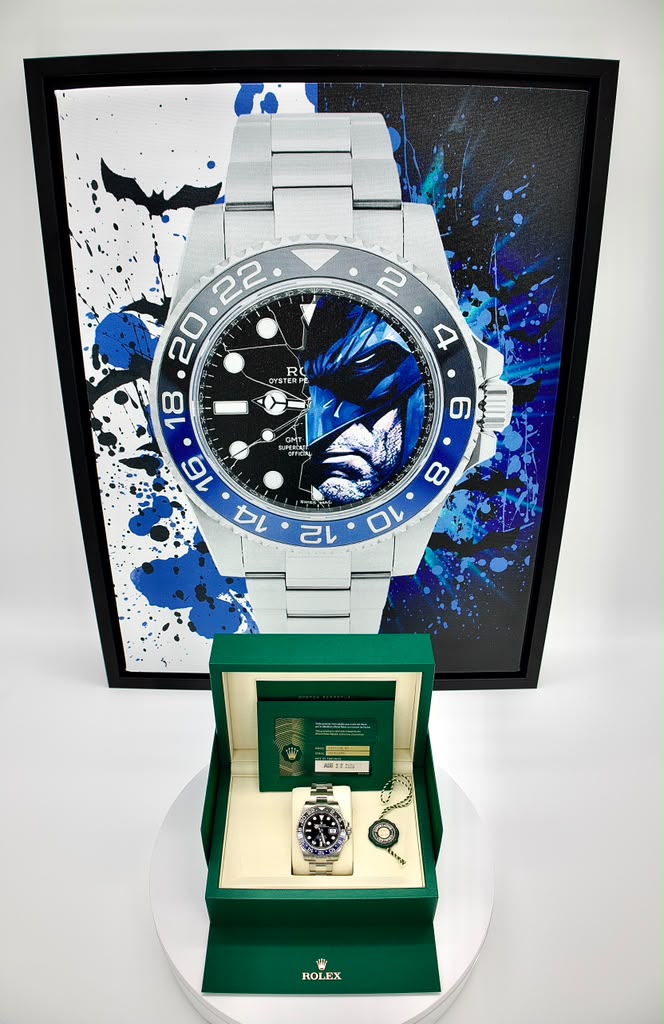 Rolex GMT-Master II 40mm Black Dial Cerachrom Bezel Oyster Bracelet (Batgirl) - 126710BLNR